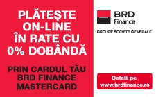 Plata online in rate prin BRD Finance